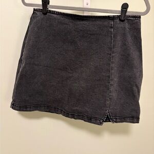 Wild Fable Black Denim Mini Skirt, Size 12
